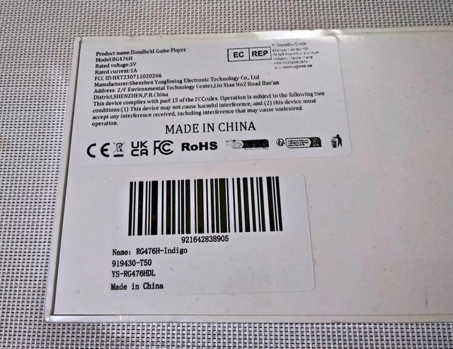 ANBERNIC RG476H Indigo 128GB - PRECINTADA