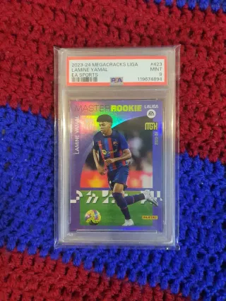 Cromo Lamine Yamal PSA 9 Megacracks 2023-24