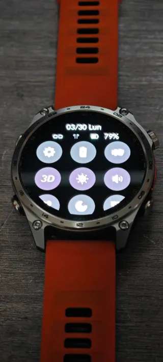 Smartwatch HD300 PRO Naranja/Plata