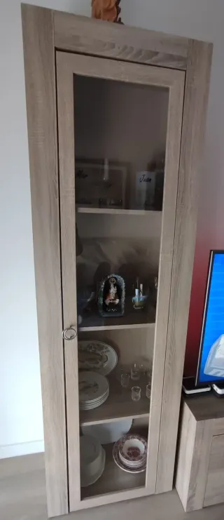 Mueble de salón madera y metal