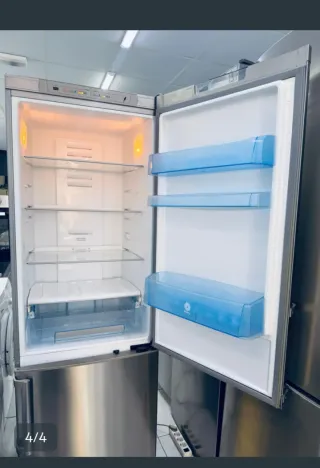 Nevera combi acero inoxidable