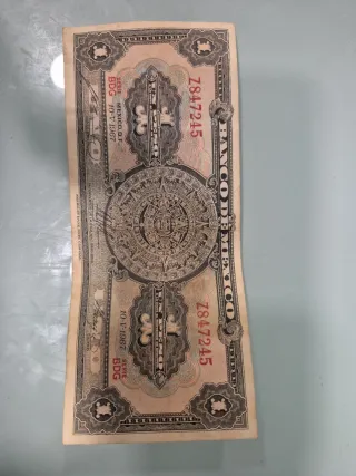 Billete 1 Peso México 1967