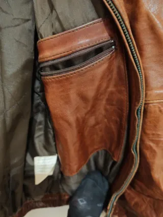 Cazadora Cuero Miguel Herrero Talla 54