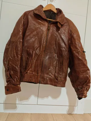 Cazadora Cuero Miguel Herrero Talla 54