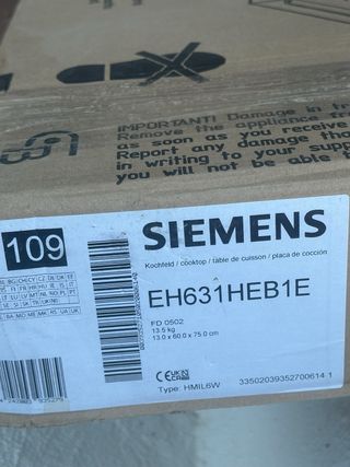 Inducción NUEVA SIEMENS WIFI EH631HEB1E 60cm