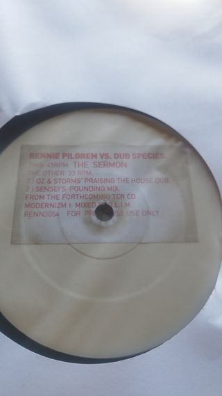 Vinilo Rennie Pilgrem vs. Dub Species - The Sermon