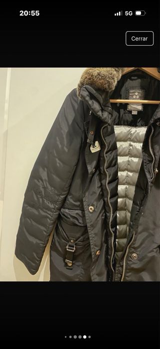 Abrigo Peuterey Talla 40 con cuello de pelo