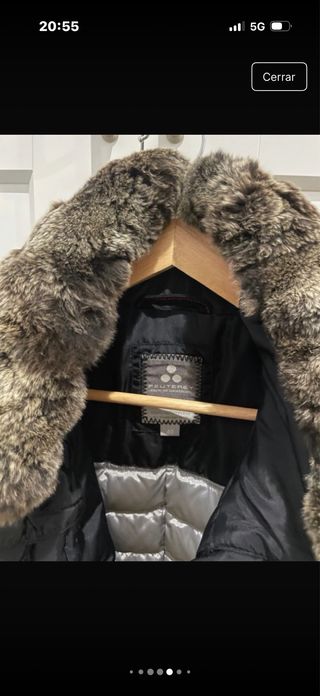 Abrigo Peuterey Talla 40 con cuello de pelo