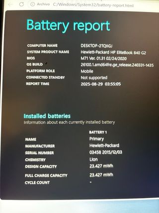 HP EliteBook 840 G2 i5 8GB 1TB HHD+256SSD Win 11