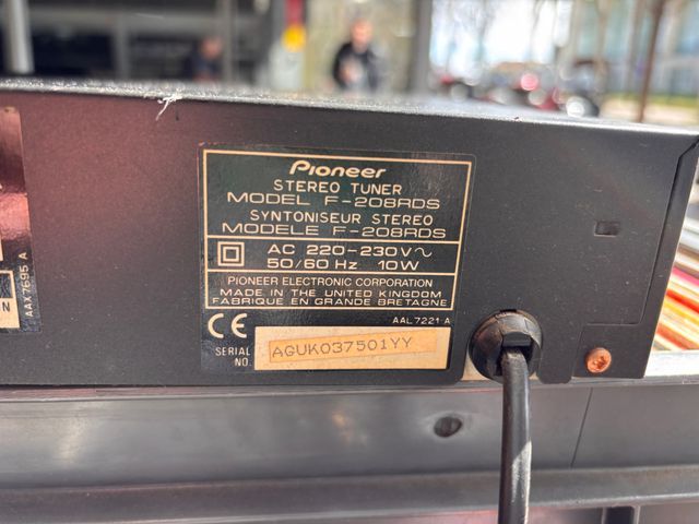 Sintonizador PIONEER F208RDS Negro