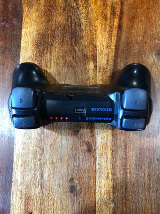 Controller ps3 nero con cavo di ricarica joypad