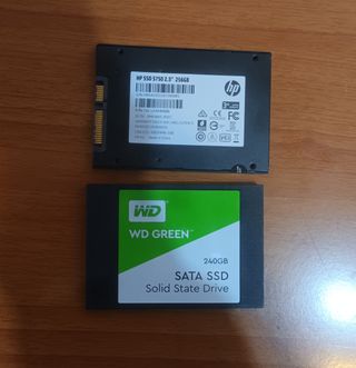 2 SSD HP 256GB WD 250GB