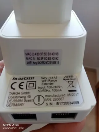 Amplificador WiFi con 2 Puertos Ethernet