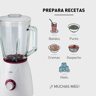 Batidora Jata BT265 - 1350W, Jarra Cristal 1.5L