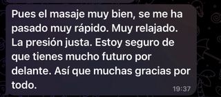 Servicios de masajes