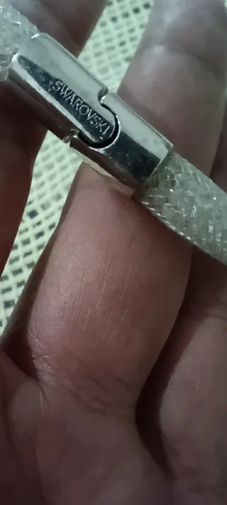 Pulsera Swarovski Mujer Plata y Blanco