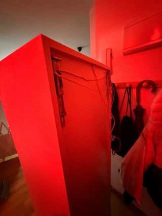 Vitrina Armario Blanco con luz led