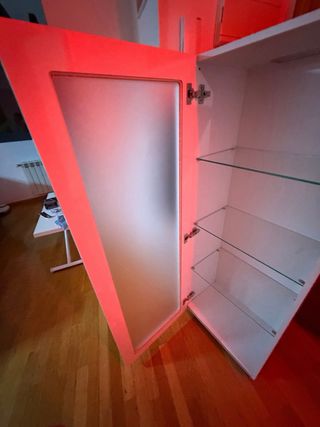 Vitrina Armario Blanco con luz led