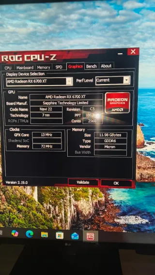 PC Gaming Sapphire Radeon rx 6700xt