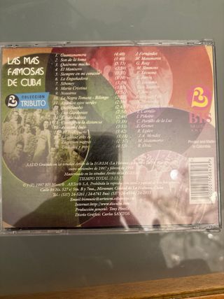 CD Las Mas Famosas de Cuba