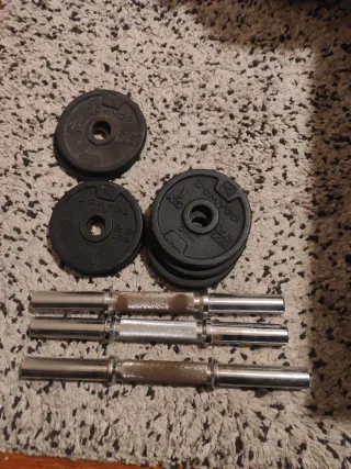 8 discos de pesa Domyos 1 kg