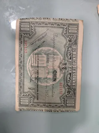 Billete 100 pesetas España 1937