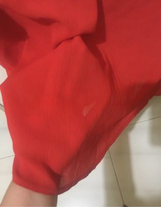 Blusa roja manga corta