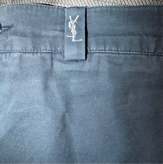 Pantaloni Yves Saint Laurent YSL uomo blu da vestire