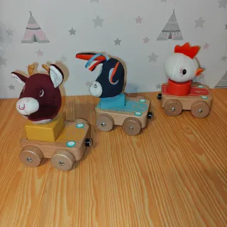 Tren de juguete intercambiable