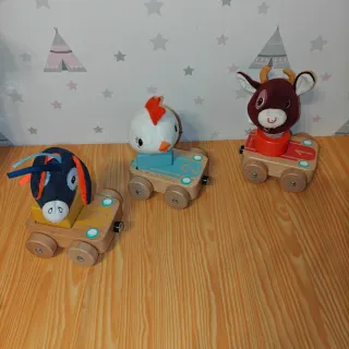 Tren de juguete intercambiable