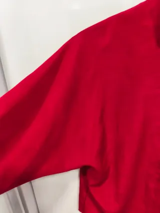 Blusa roja cuello mao manga japonesa