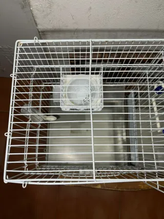 Jaula doble para pájaros