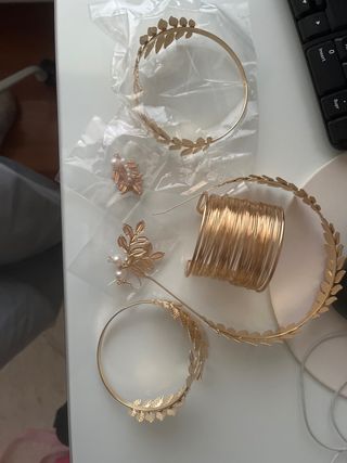 Kit Joyas Diosa Griega Dorado