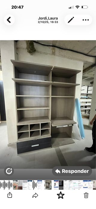 Vestidor Diseño Italiano Marrón/Gris