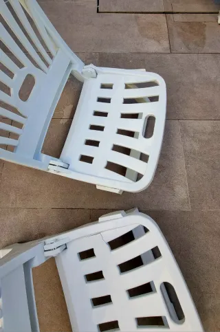 Confezione di 2 sedie da spiaggia o piscina pieghevoli