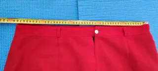 Falda midi roja vintage zig zag (talla 56)