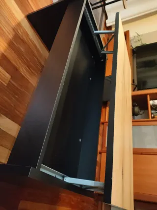 Mesa de centro elevable Naudaf Madera rústica