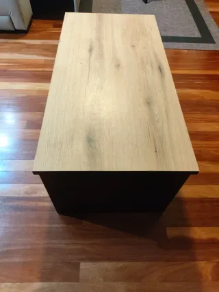 Mesa de centro elevable Naudaf Madera rústica