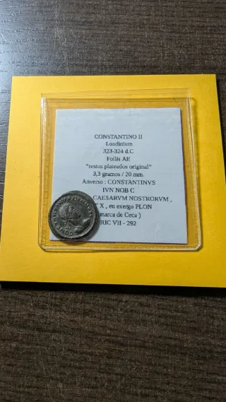 Follis Constantino II Londinium 323-324 d.C.