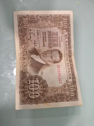 Billete 100 Pesetas España 1953