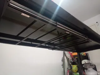 Mesa comedor extensible vidrio templado negra