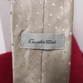 Corbata Emidio Tucci 100% Seda Lunares