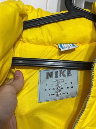 Abrigo Plumas Nike Años 90 Talla M Amarillo