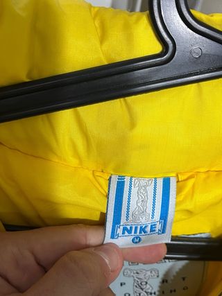 Abrigo Plumas Nike Años 90 Talla M Amarillo