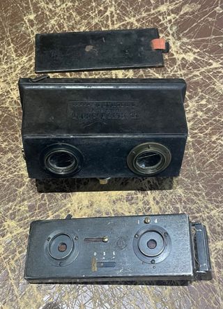 Cámara Estereoscópica Le Glyphoscope  1900s 3D