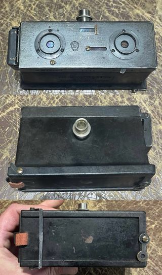 Cámara Estereoscópica Le Glyphoscope  1900s 3D
