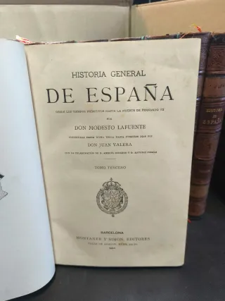 Historia general de España de modesto lafuente