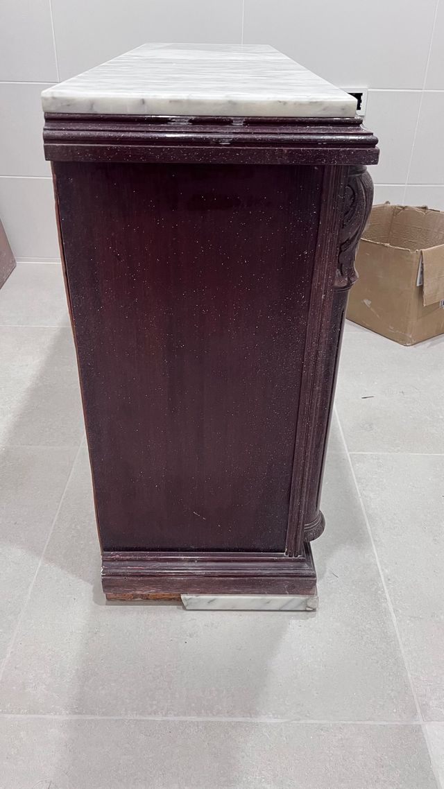 Mueble Vintage Madera y Mármol