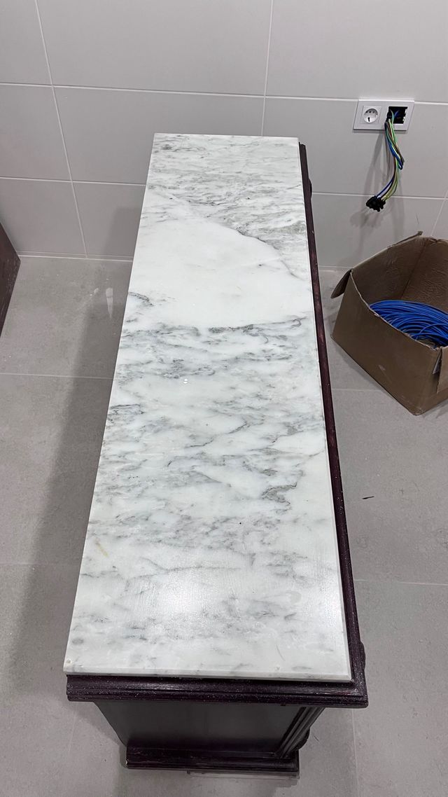 Mueble Vintage Madera y Mármol