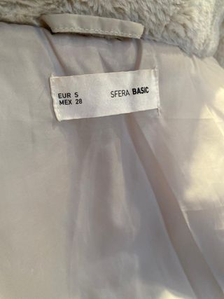 Abrigo Sfera Mujer Talla S Blanco Roto